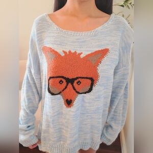 Women's Blue Fox Sweater